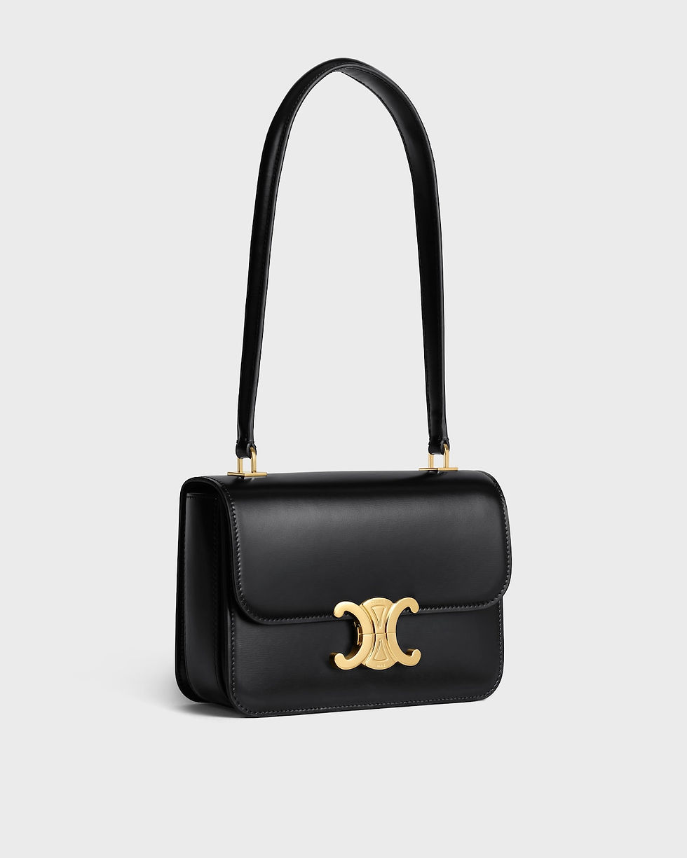 Celine Teen Garance bag in black shiny calfskin – view 2
