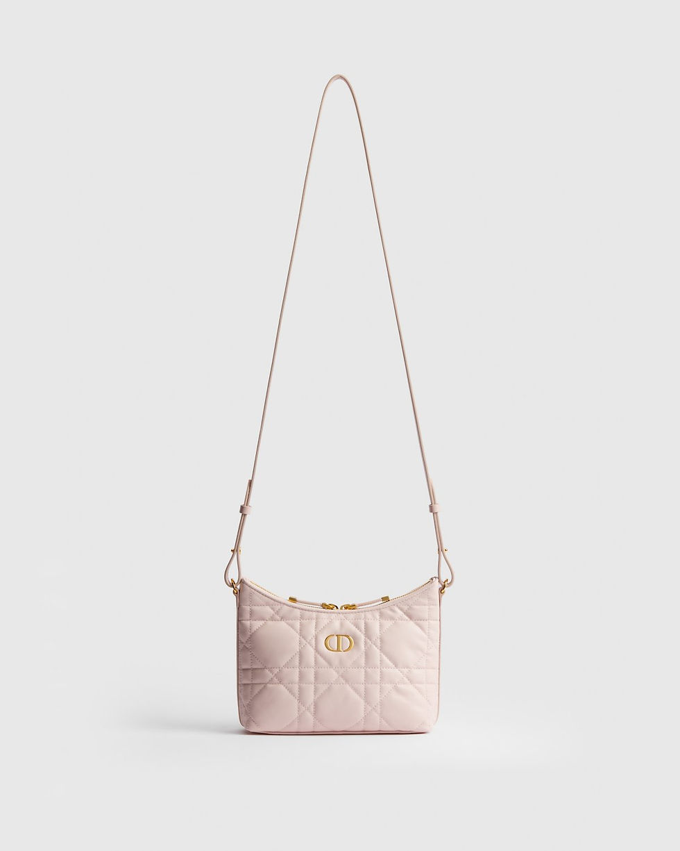 Dior Miss Caro Diorling Mini Bag in powder pink Macrocannage lambskin – view 2