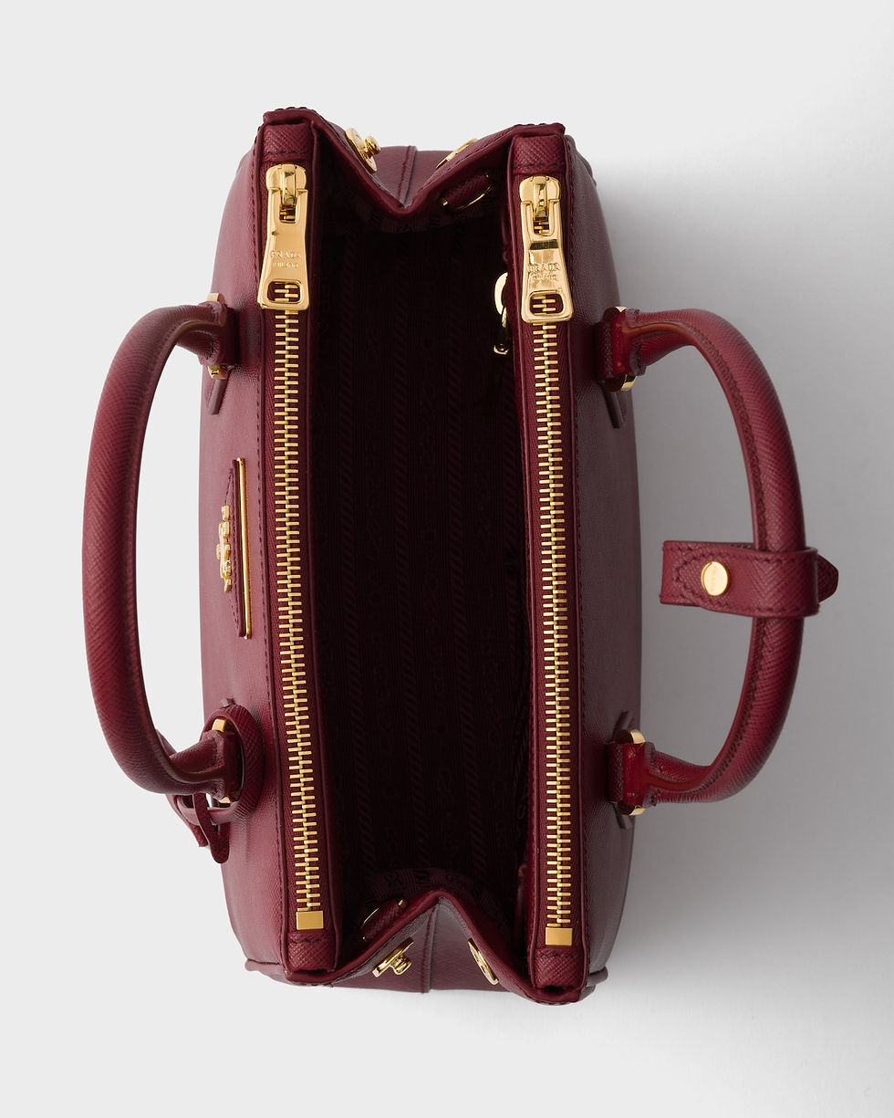 Thumbnail: Prada Galleria small bag in crimson Saffiano leather – view 5