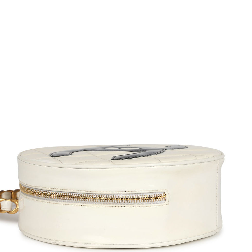 Thumbnail: Base view of the vanity bag showing the zip closure along the bottom edge