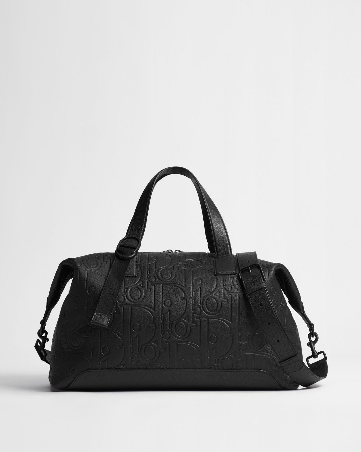 Dior Jett Weekender bag in black Dior Gravity leather – front view