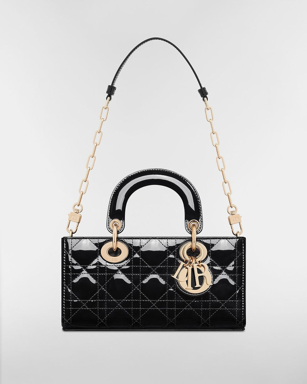 Thumbnail: Dior Small Lady D-Joy bag in black patent Cannage calfskin – view 7