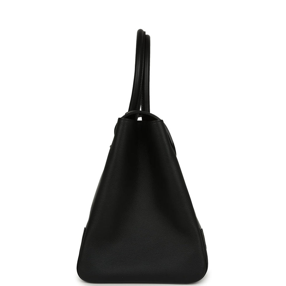 Thumbnail: Goyard Saigon tote in Jet Black multicolour Goyardine, side view