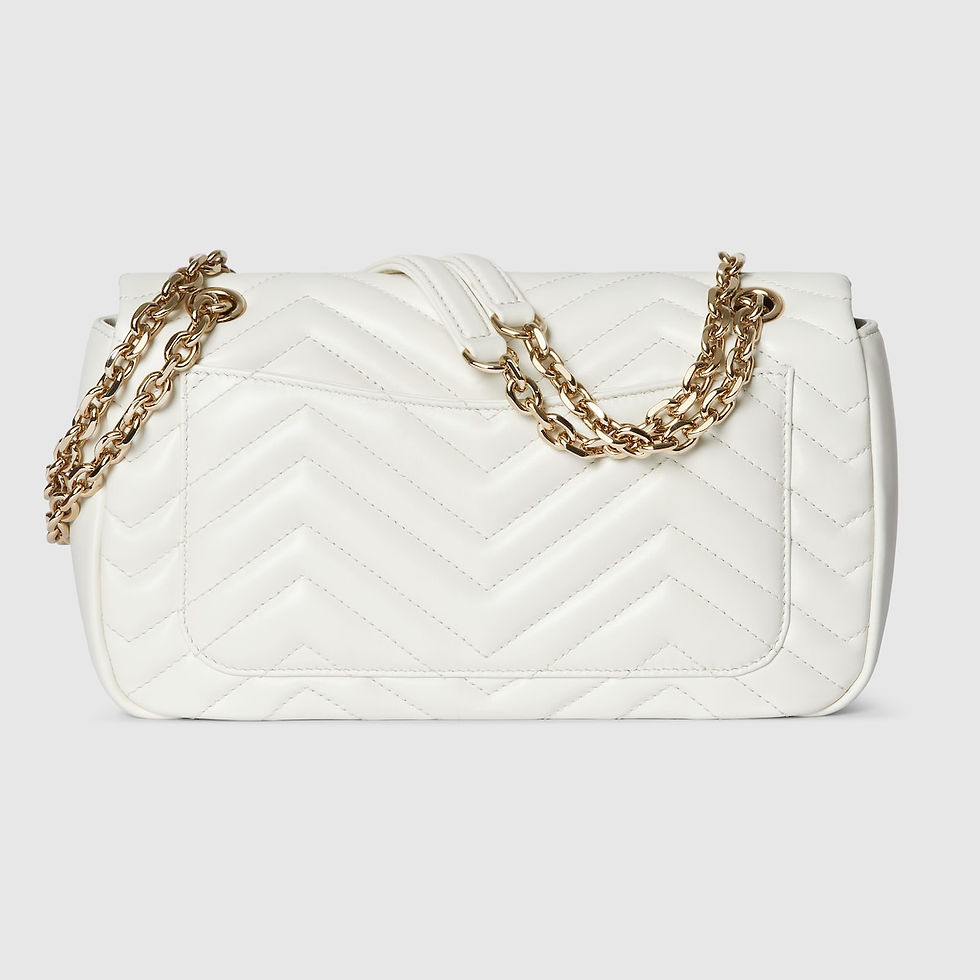 Thumbnail: Gucci GG Marmont medium shoulder bag - white leather