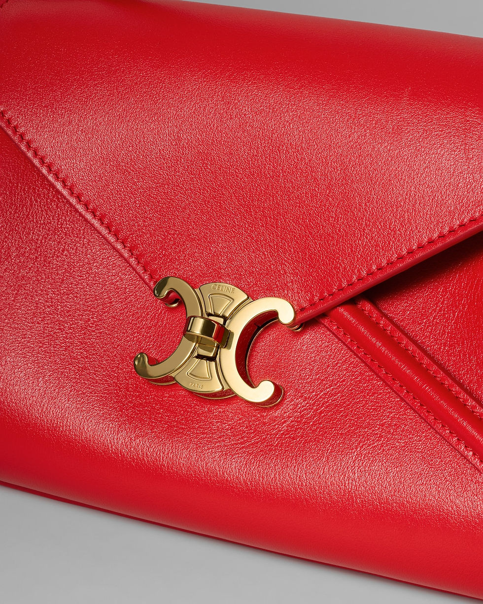 Thumbnail: Celine Small Flair Bag in Ultra Red Shiny Calfskin – view 5