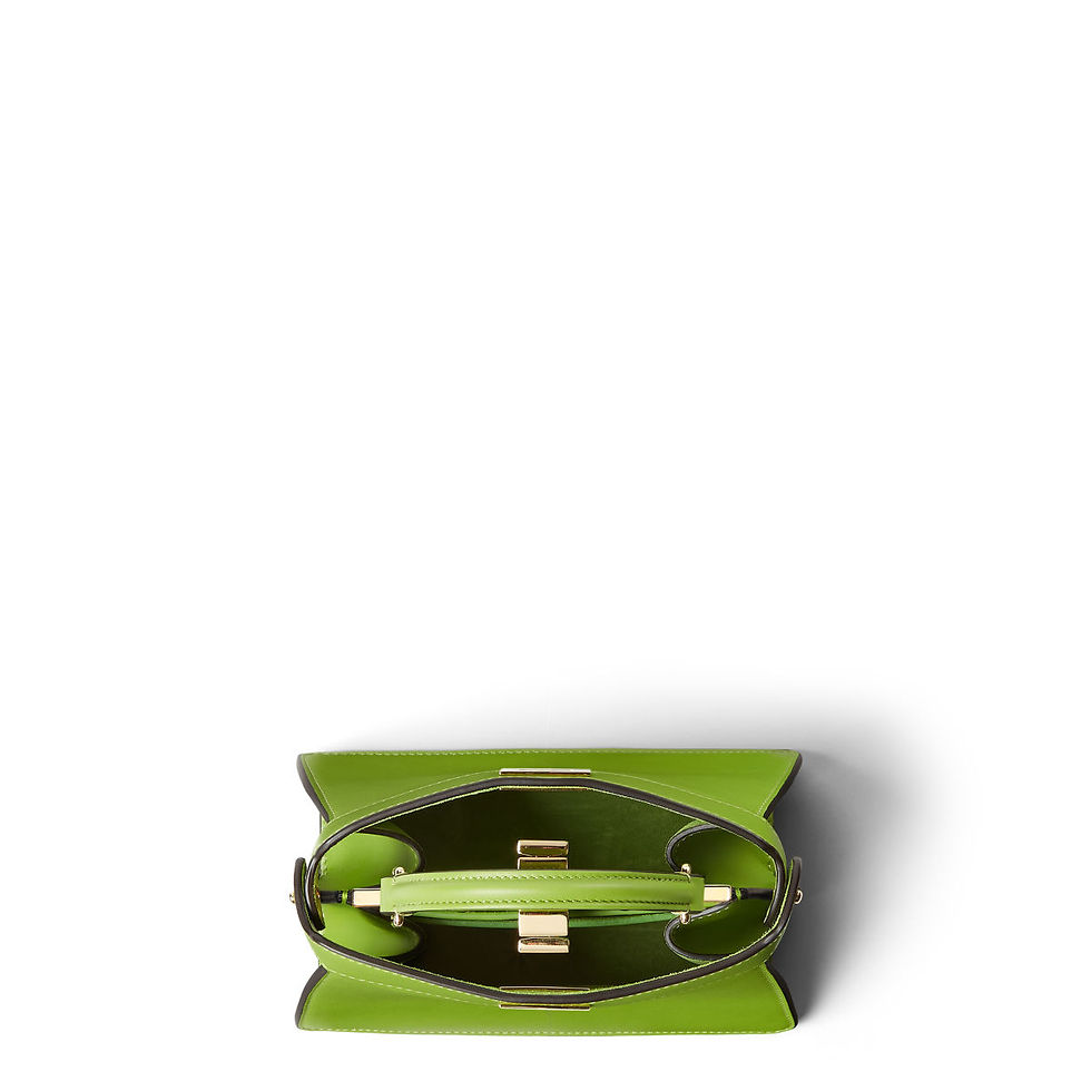 Thumbnail: Fendi Peekaboo ISeeU Petite bag in forest green calfskin – view 4