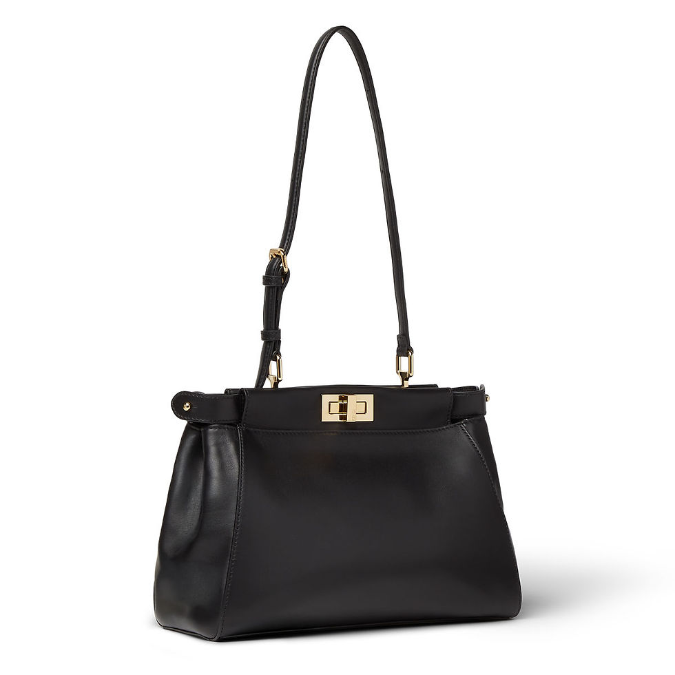 Fendi My Peekaboo Small bag in black calfskin – view 2