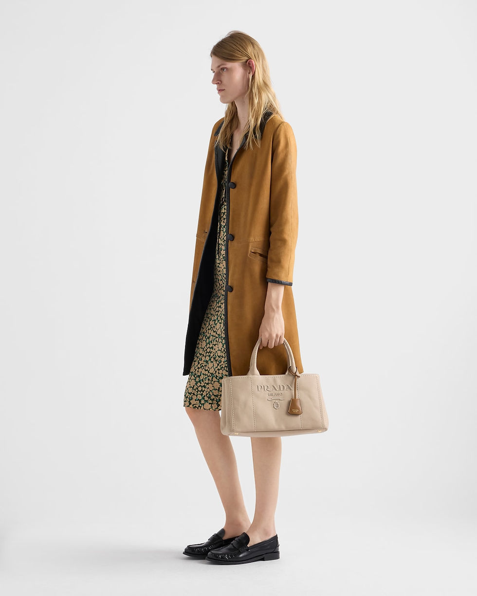 Prada Jardinière small bag in cord cotton canvas – view 2