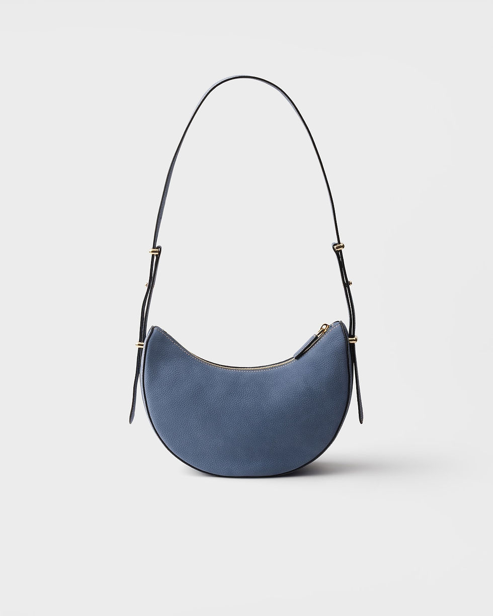 Thumbnail: Prada Arqué small bag in aviation blue nubuck leather – view 4