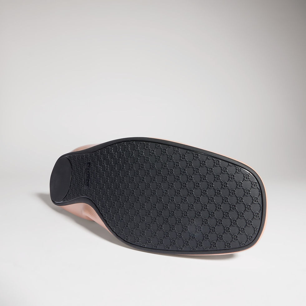 Thumbnail: Gucci Women's Prima ballet flat - pink beige leather
