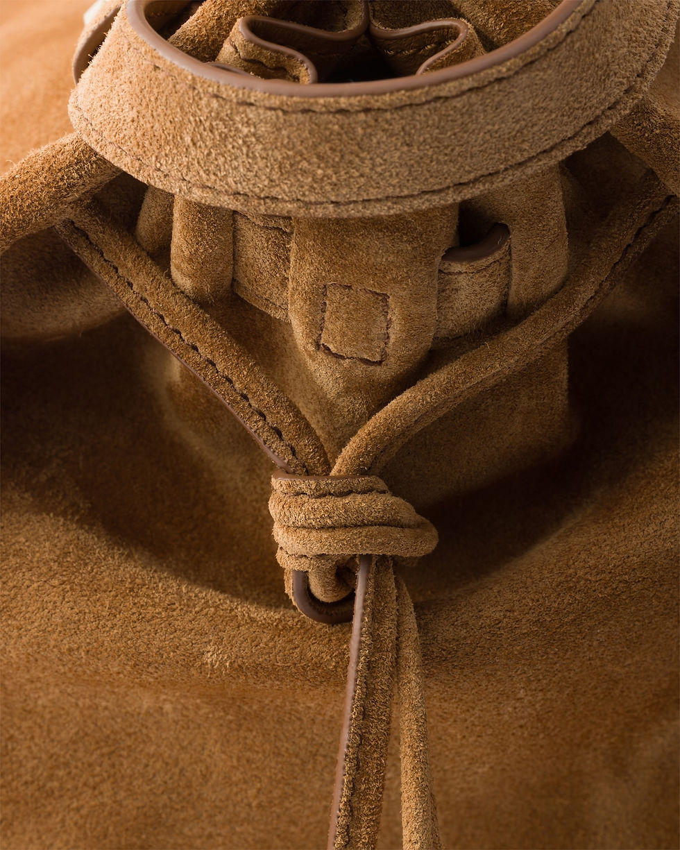 Thumbnail: Prada Bonnie Large bag in cinnamon suede – view 7