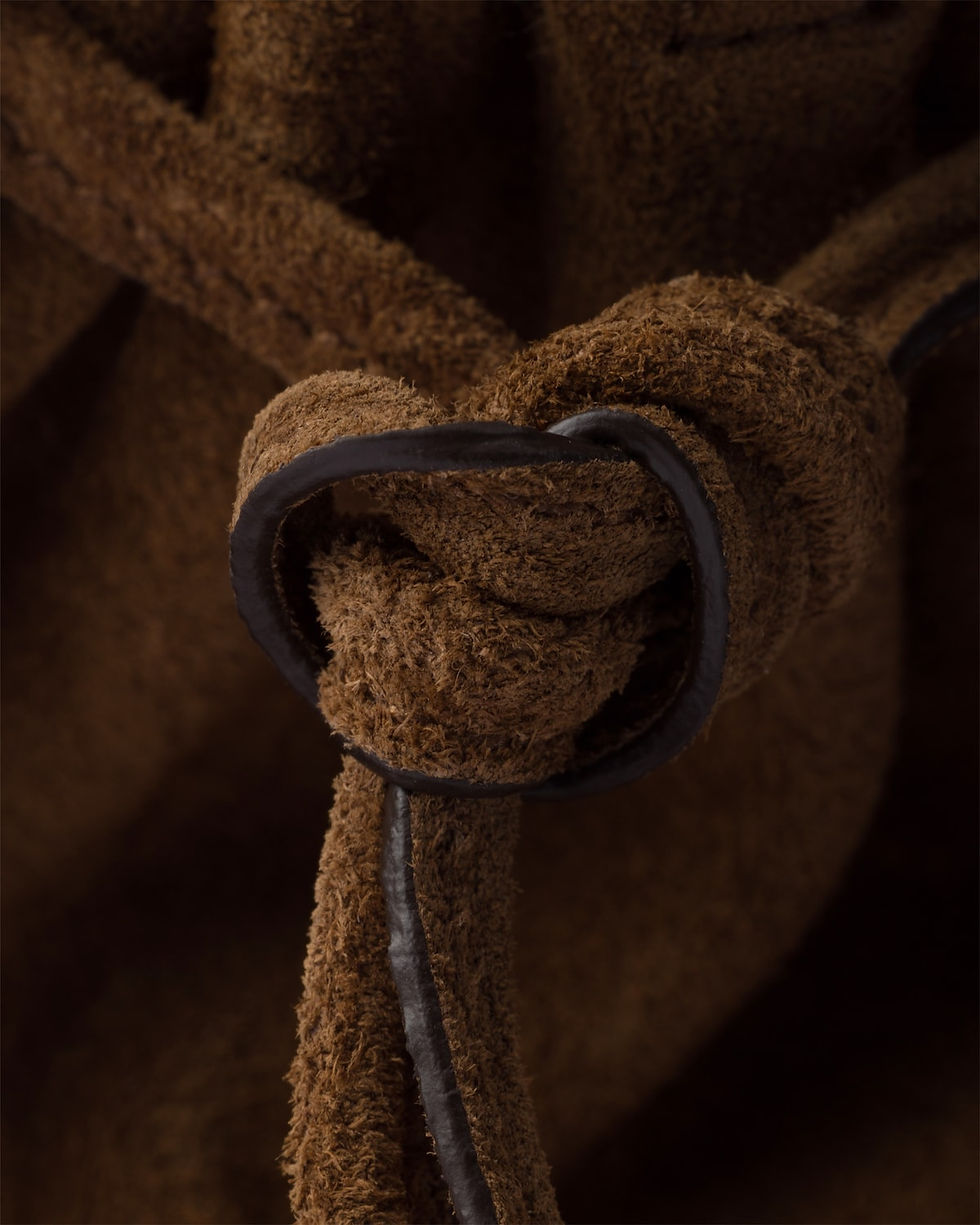 Thumbnail: Prada Bonnie small shoulder bag in cocoa brown suede – view 6