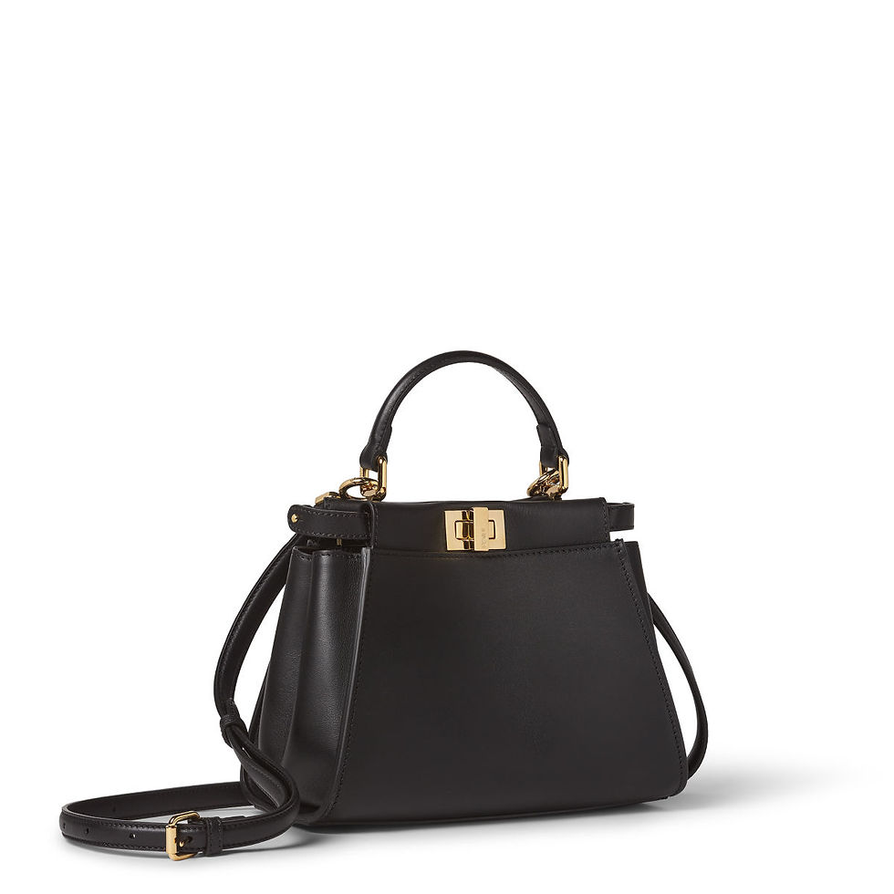 Fendi Peekaboo Mini bag in black leather – view 2
