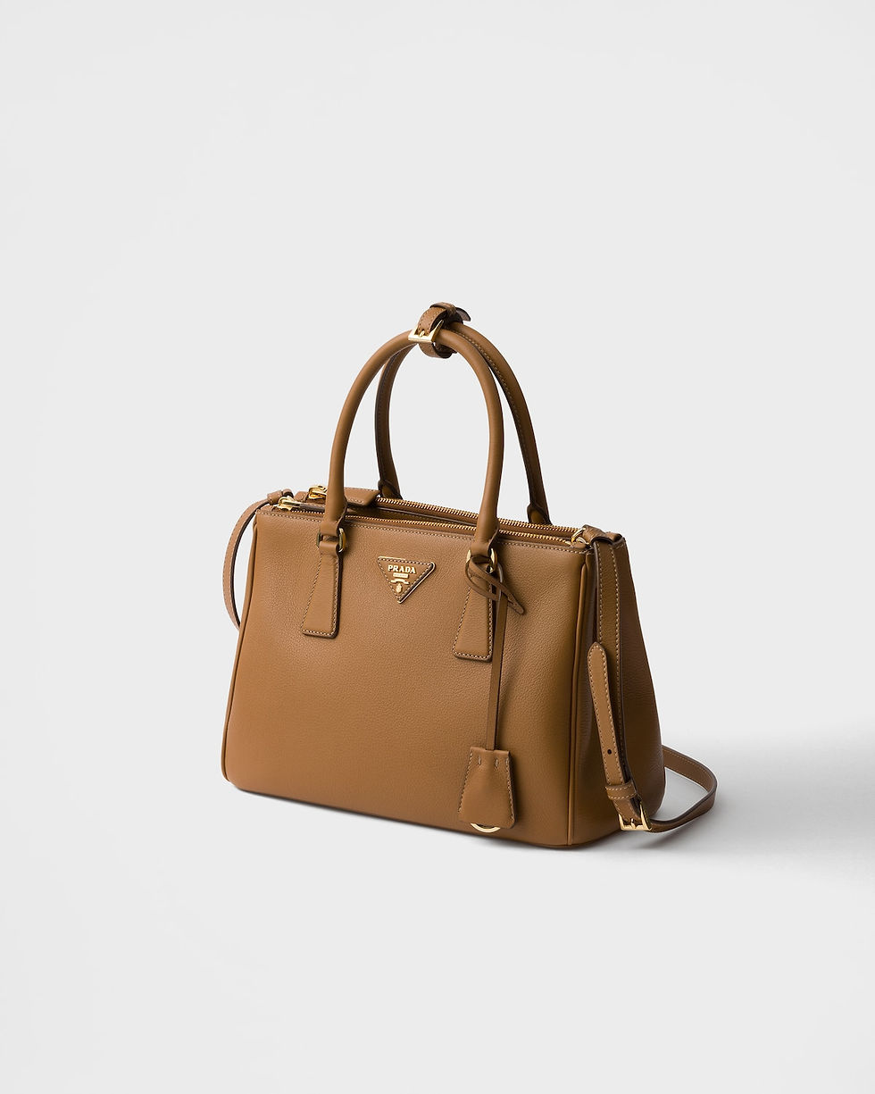Prada Galleria medium bag in caramel leather – view 2