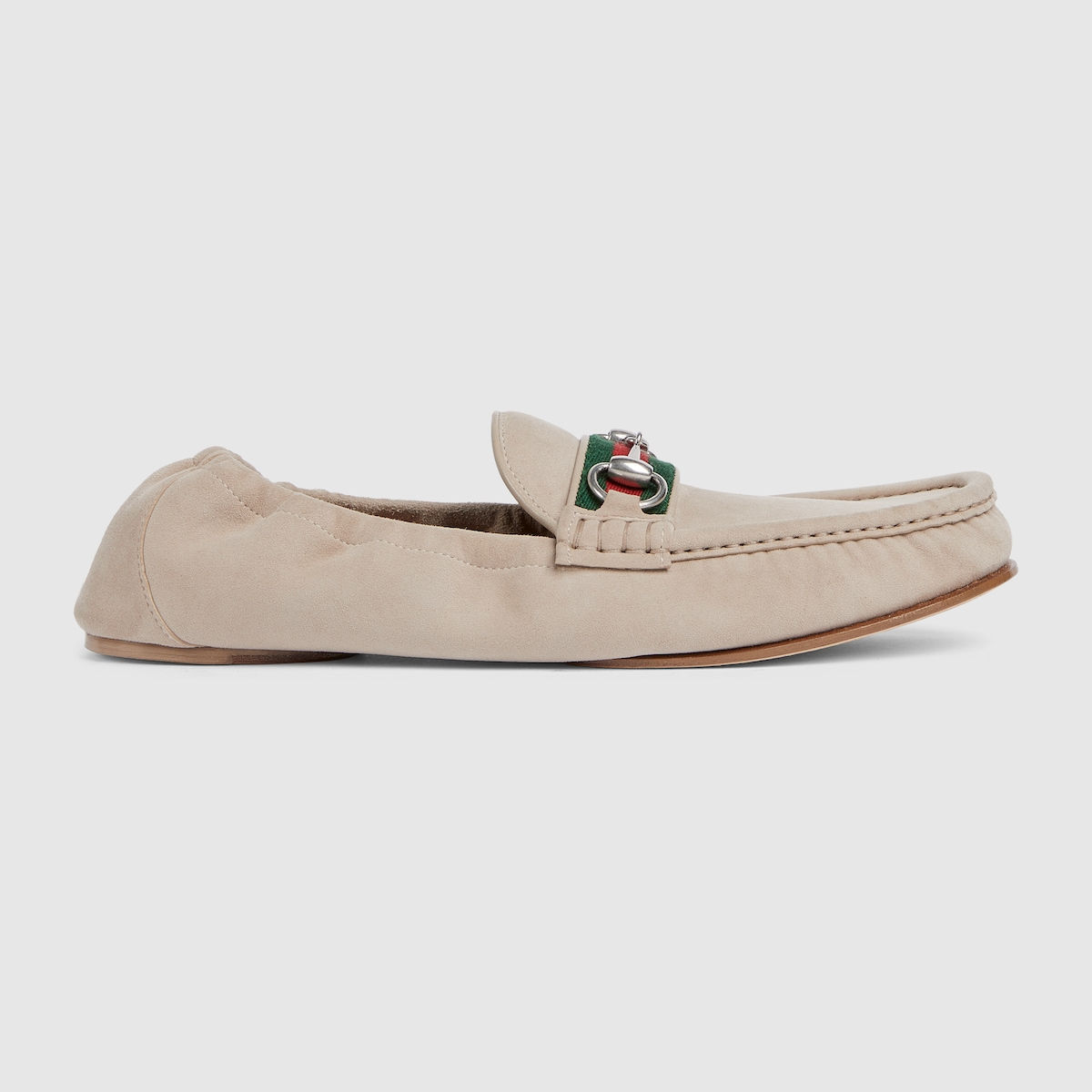 Gucci Men's Horsebit 1953 loafer - oatmeal suede