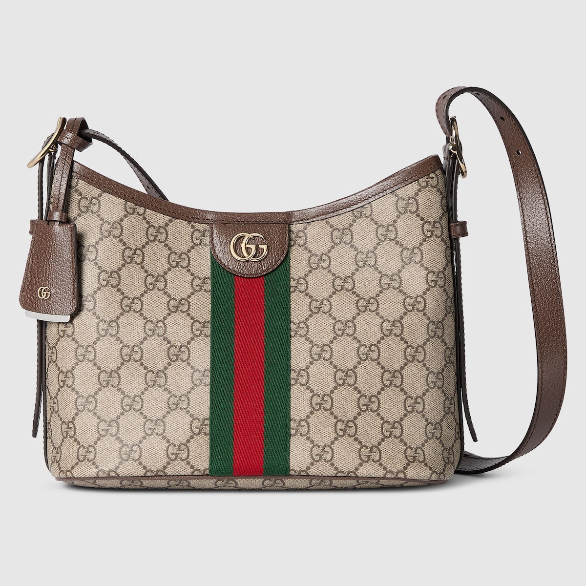 Gucci Ophidia small shoulder bag - beige and brown GG fabric