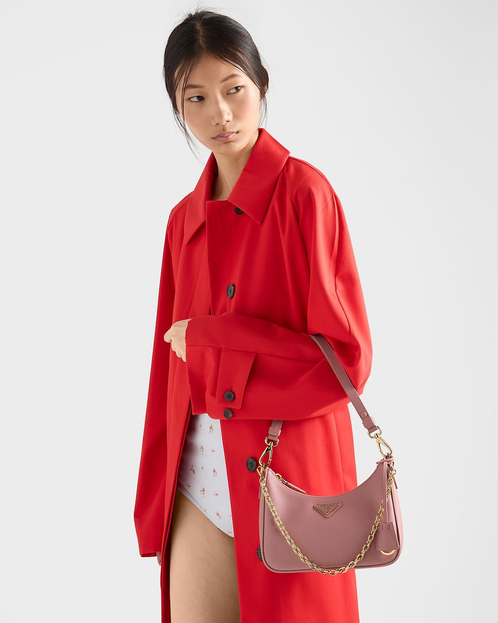 Prada Re-Edition mini bag in pesco Saffiano leather – view 2