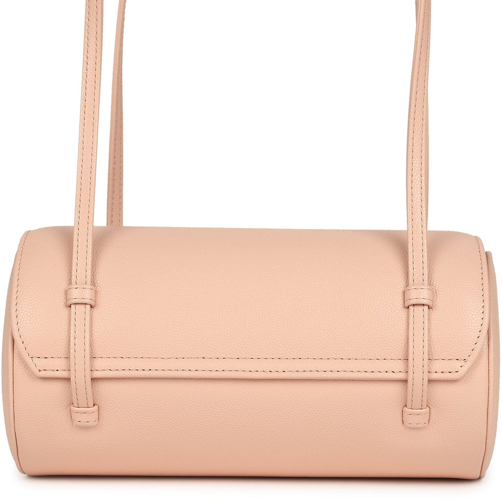 Thumbnail: Base view of the bag showing the turnlock closure and strap attachments