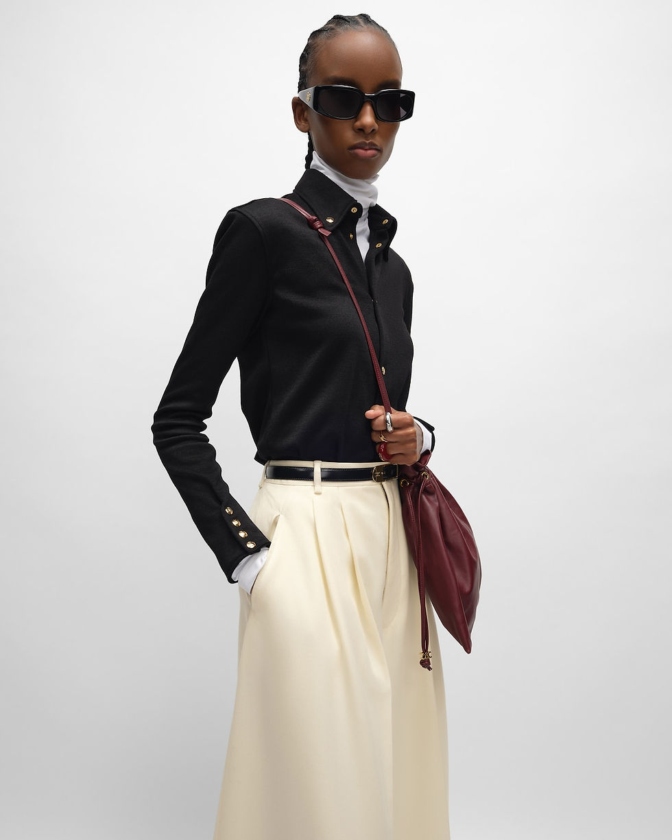 Celine Small Crystal Pouch in Syrah Lambskin – view 2