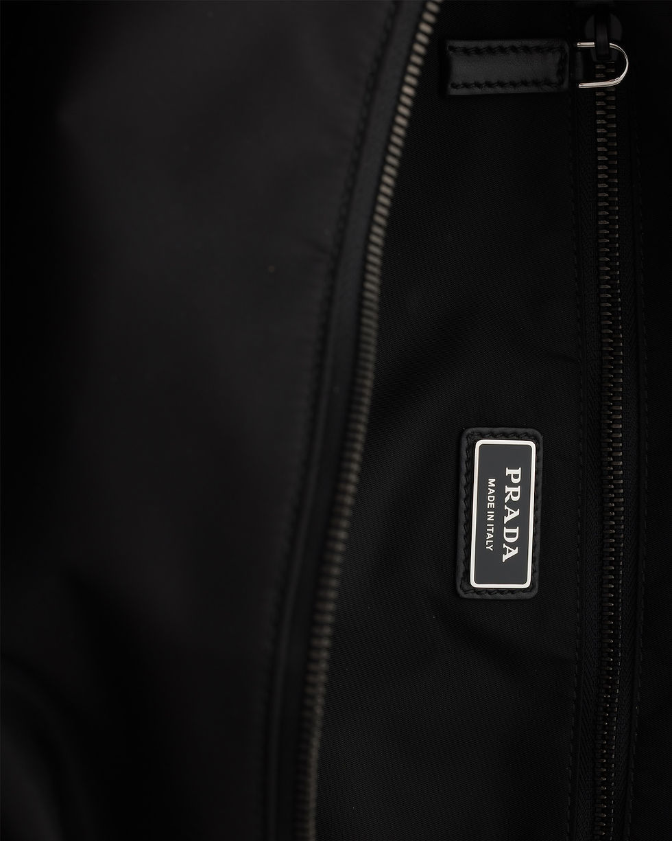 Thumbnail: Prada Explore duffle bag in black Re-Nylon and leather – view 5