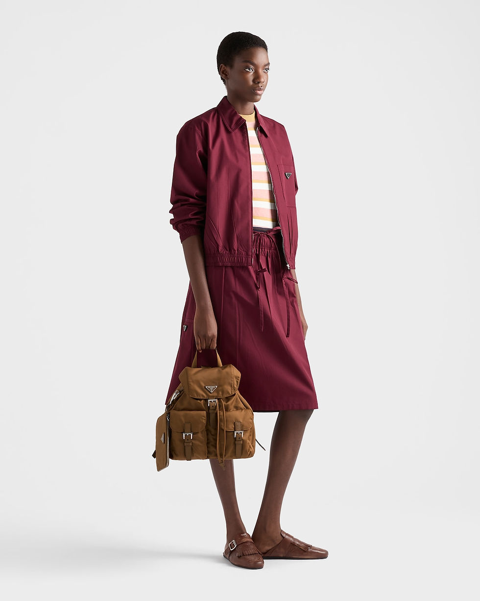 Prada medium backpack in brandy Re-Nylon – view 2