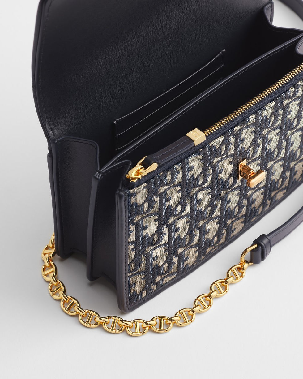 Thumbnail: Dior Miss Caro Mini Bag in blue Dior Oblique jacquard – view 4