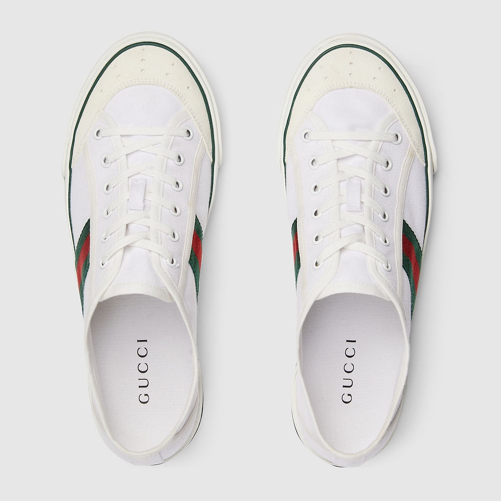 Thumbnail: Men's Gucci Tennis 1977 trainers - white canvas