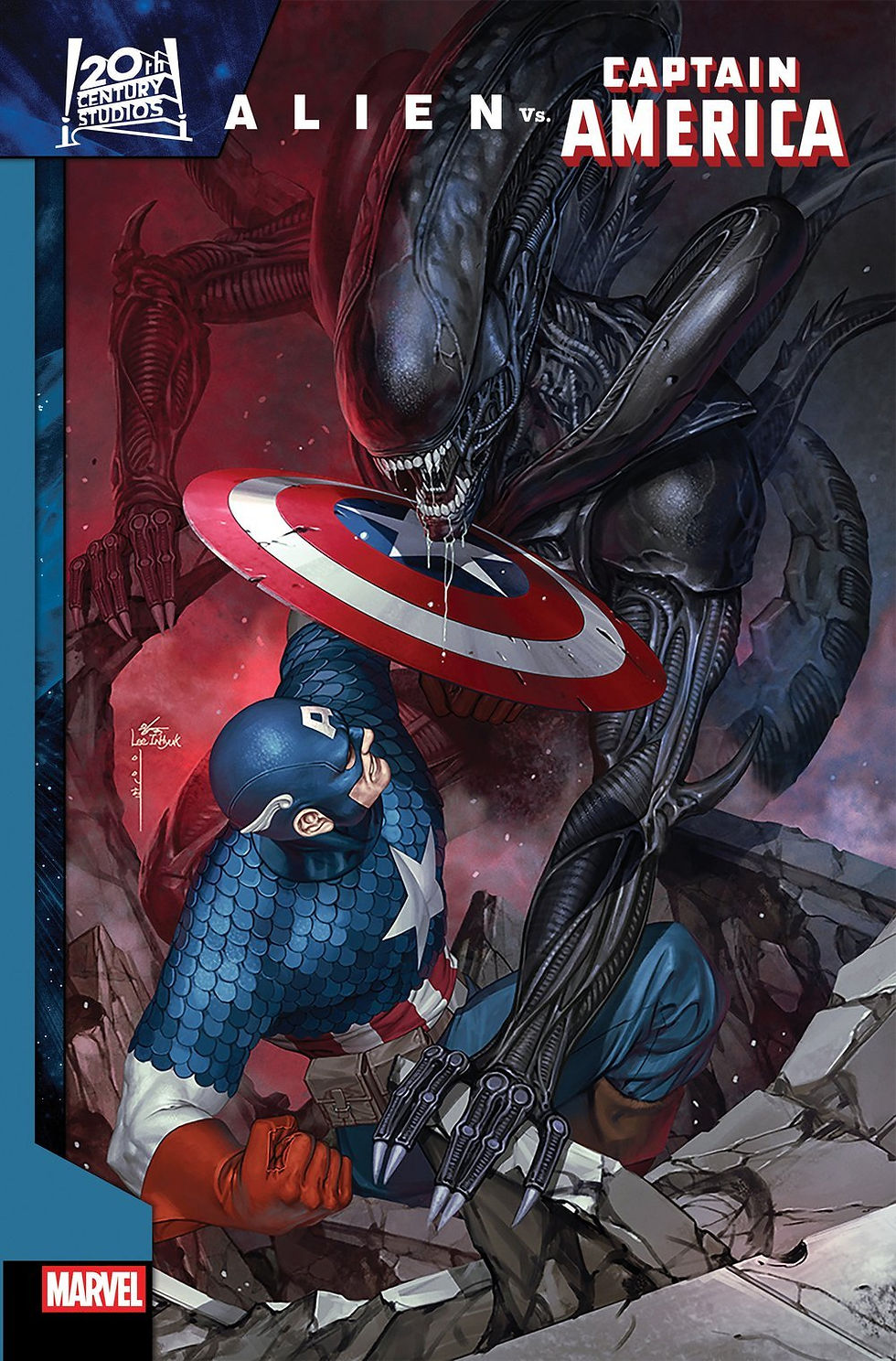 Alien vs Captain America #1B