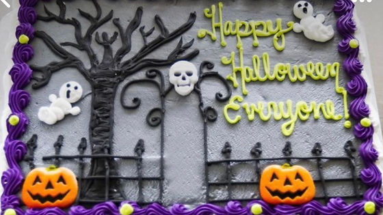 Happy Halloween Everyone Cake