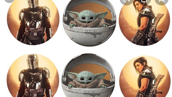 Mandalorian cupcakes