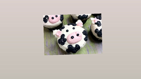 Cow Face cupcakes (not our pic)