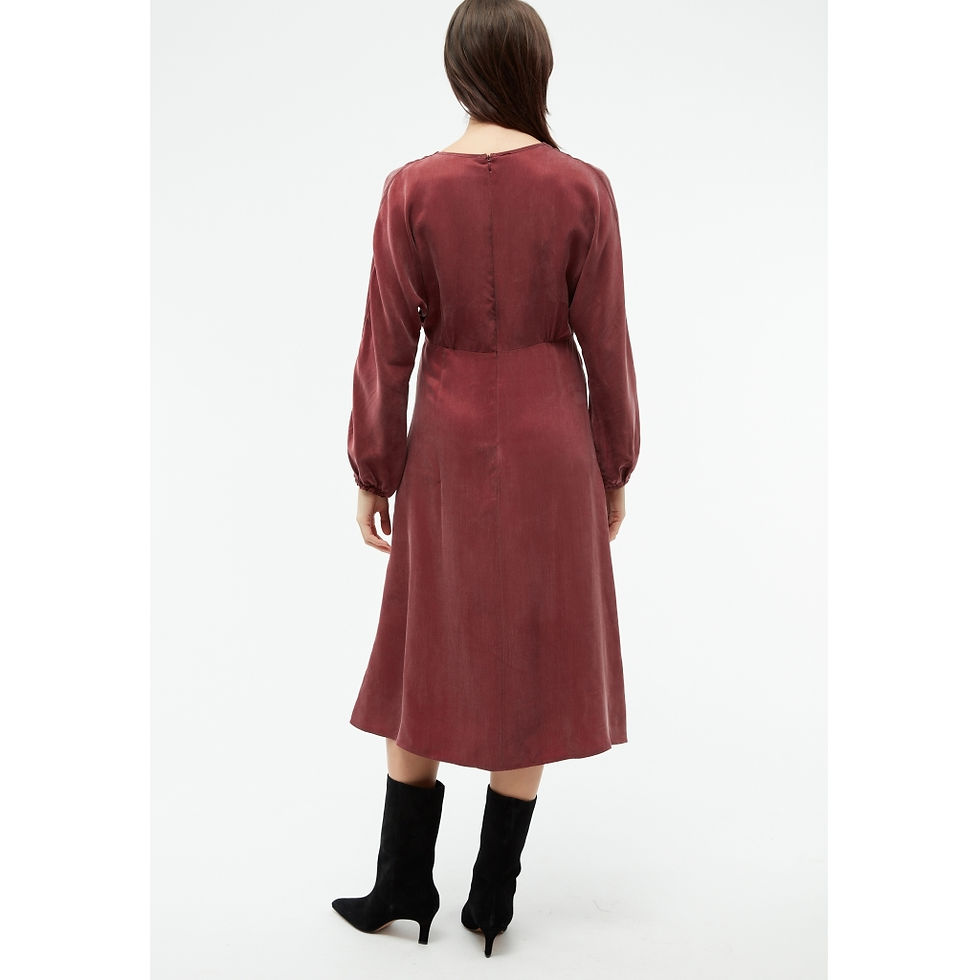 Miniaturbild: Midi Kleid GBANISSA in cranberry von Givn