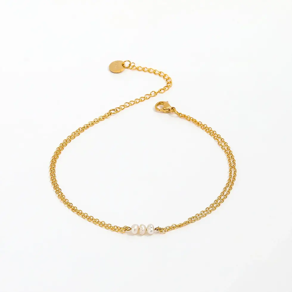 Anklet Paris in gold von GLAM & GLORY