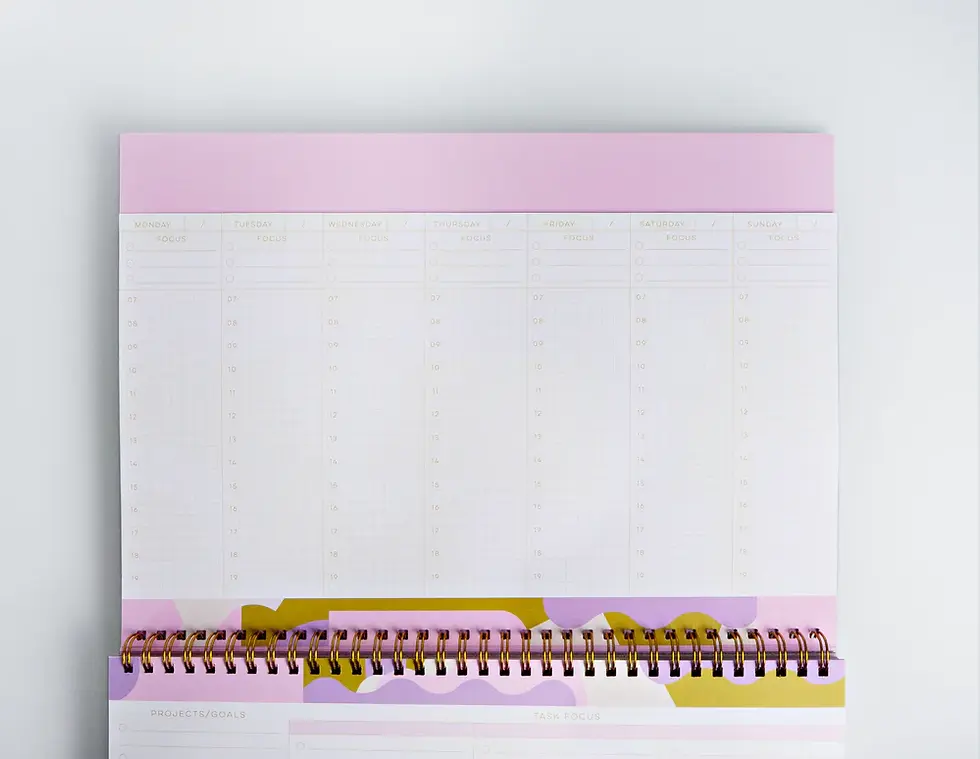 Miniaturbild: Undated Weekly Organiser Book in Flora von The Completist