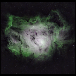 The Lagoon Nebula in Narrowband