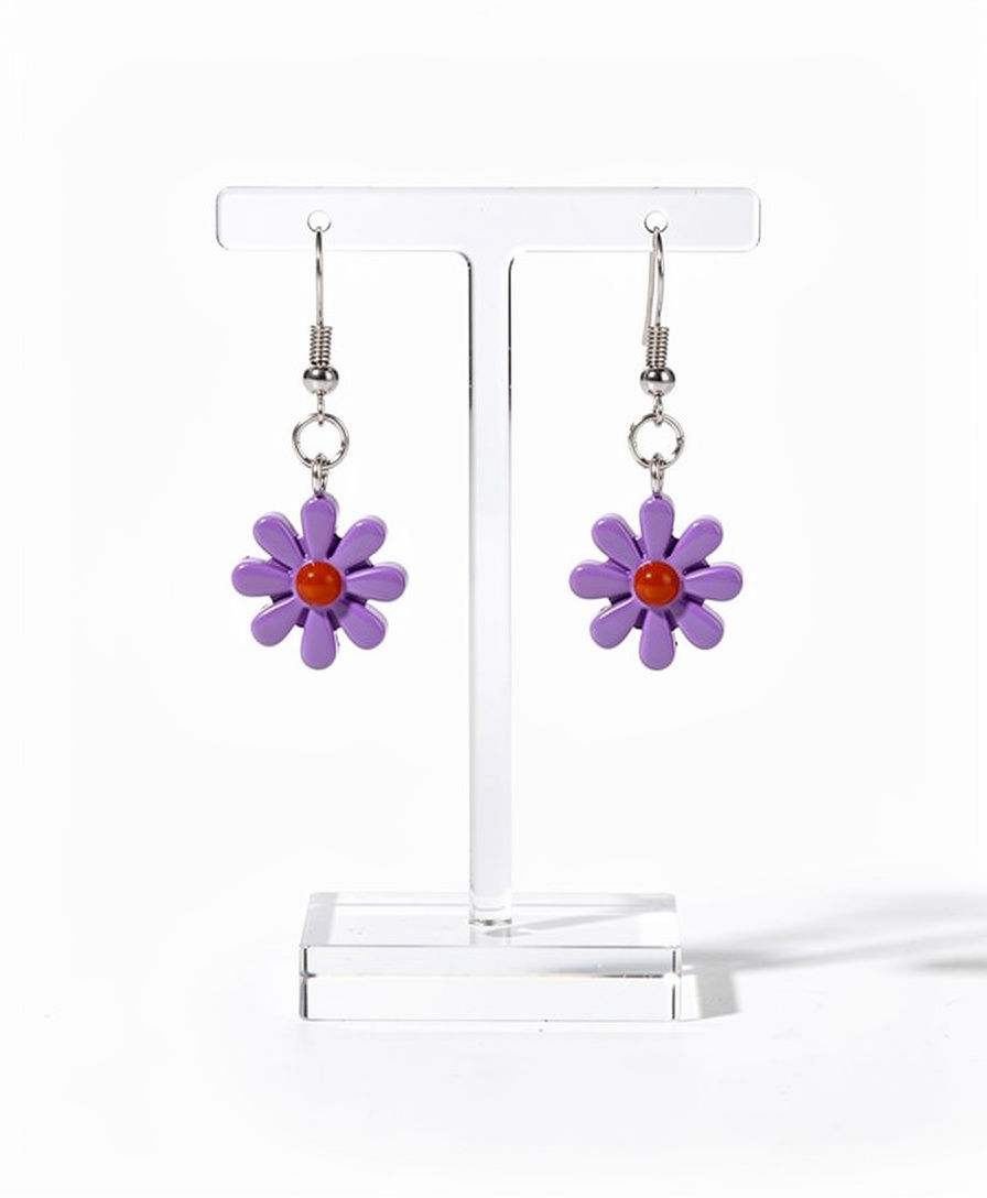 Wildflower Earrings - Purple