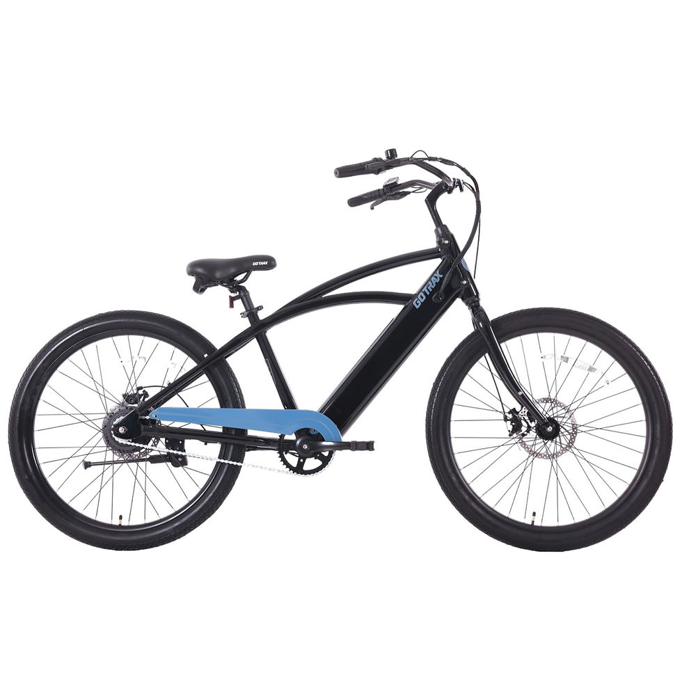 Aeroluxe Electric Beach Cruiser - Black / Step Over Aeroluxe