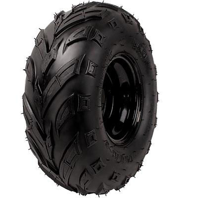 Rim and Tire Assy 14.5/70-6 - 3 Bolt - 8mm - Left - Tao Tao ATA110B, Rock 110