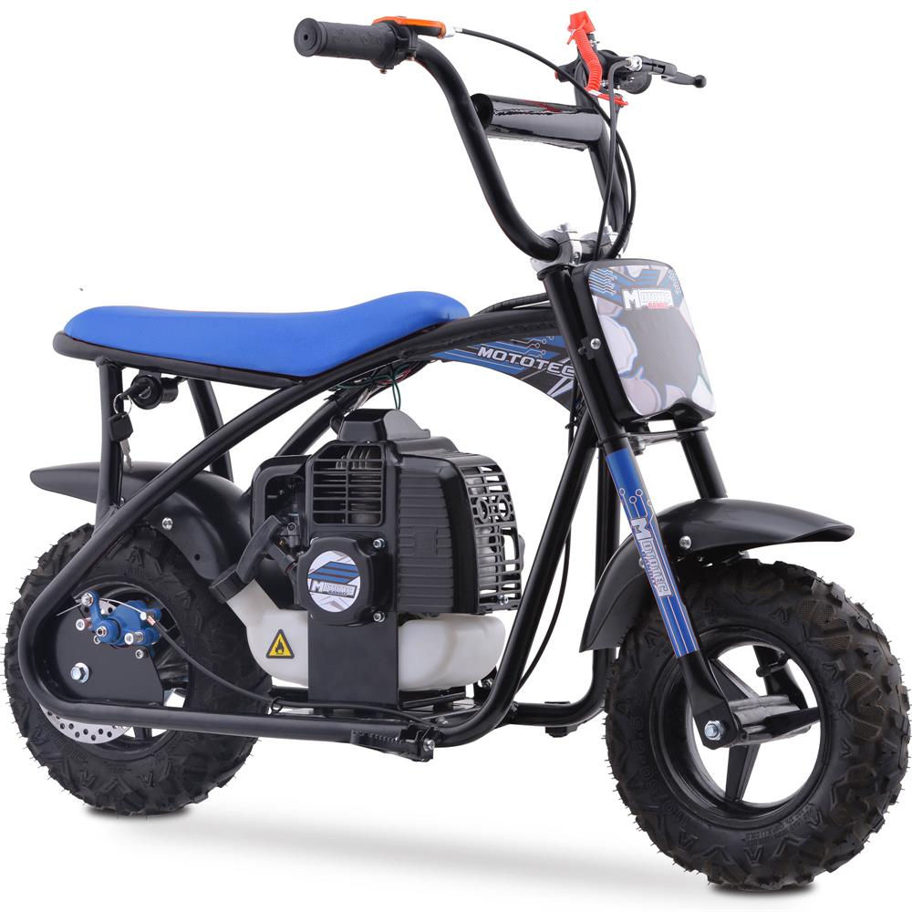MotoTec Urchin 49cc 2-Stroke Kids Gas Mini Bike Red