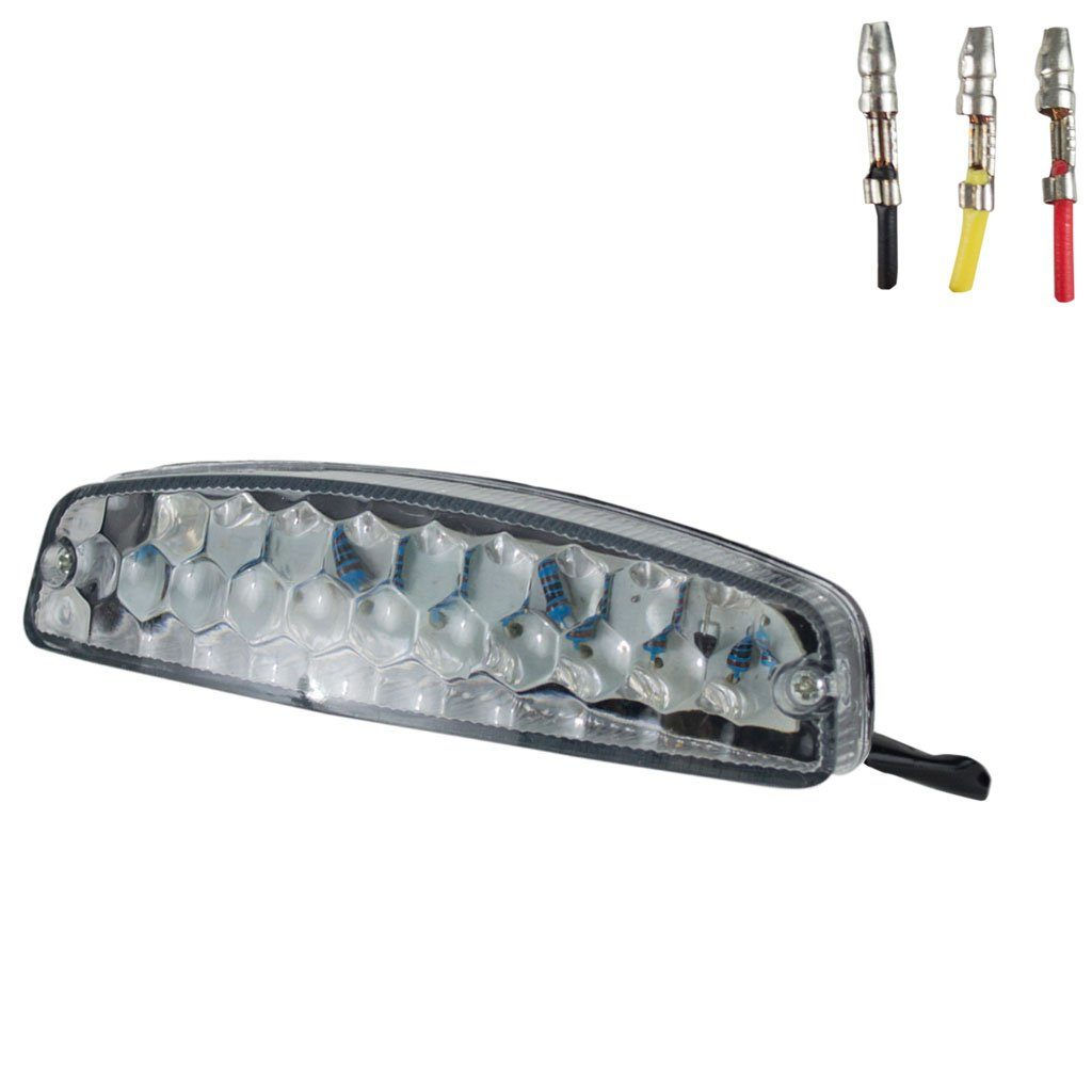 Tail Light - Universal - Clear Lens - LED