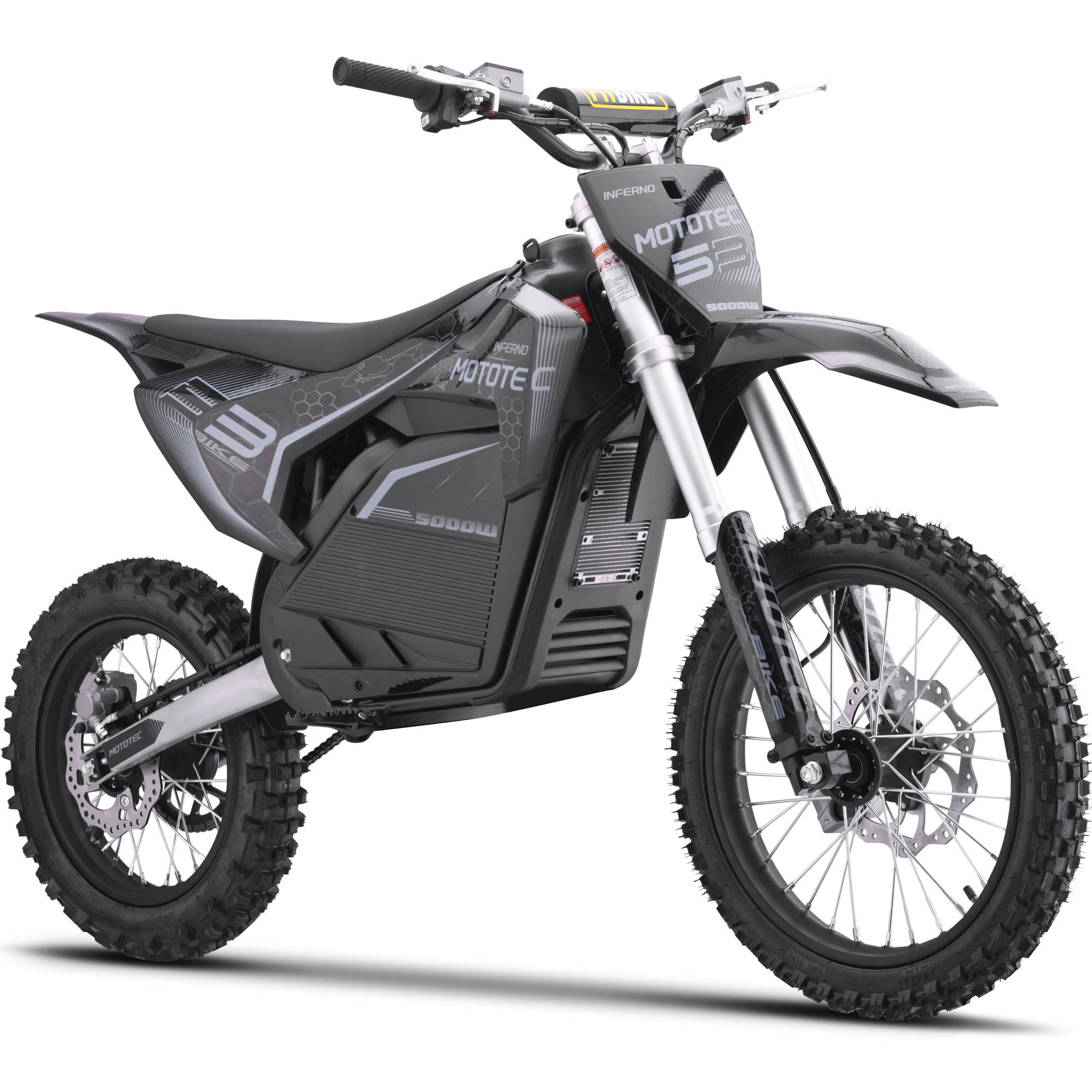 MotoTec 72v 8000w Pro Electric Dirt Bike 19/16 Lithium White