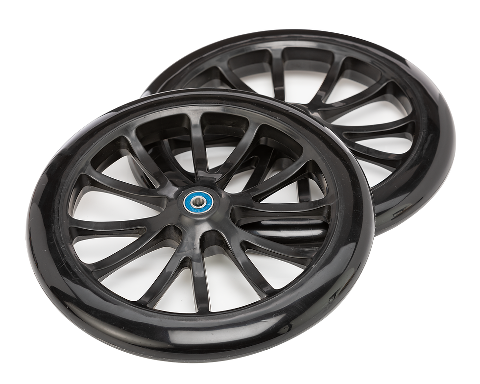 A6 250mm Wheels with Bearings - Set of 2