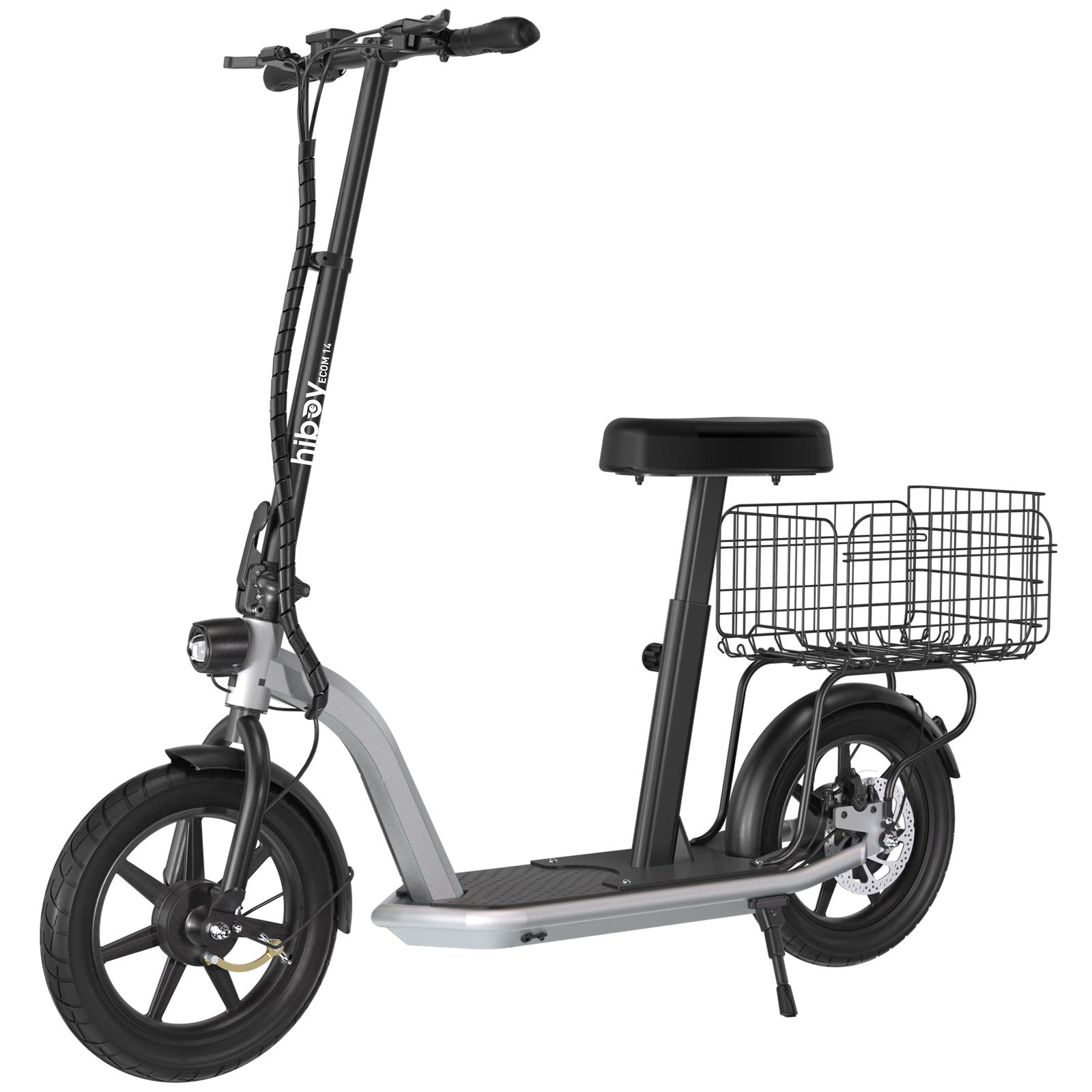 Hiboy ECOM 14 Eco Friendly Fat Tire Electric Scooter Amazon - Silver