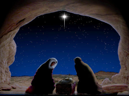 Gaze Upon the Manger Scene