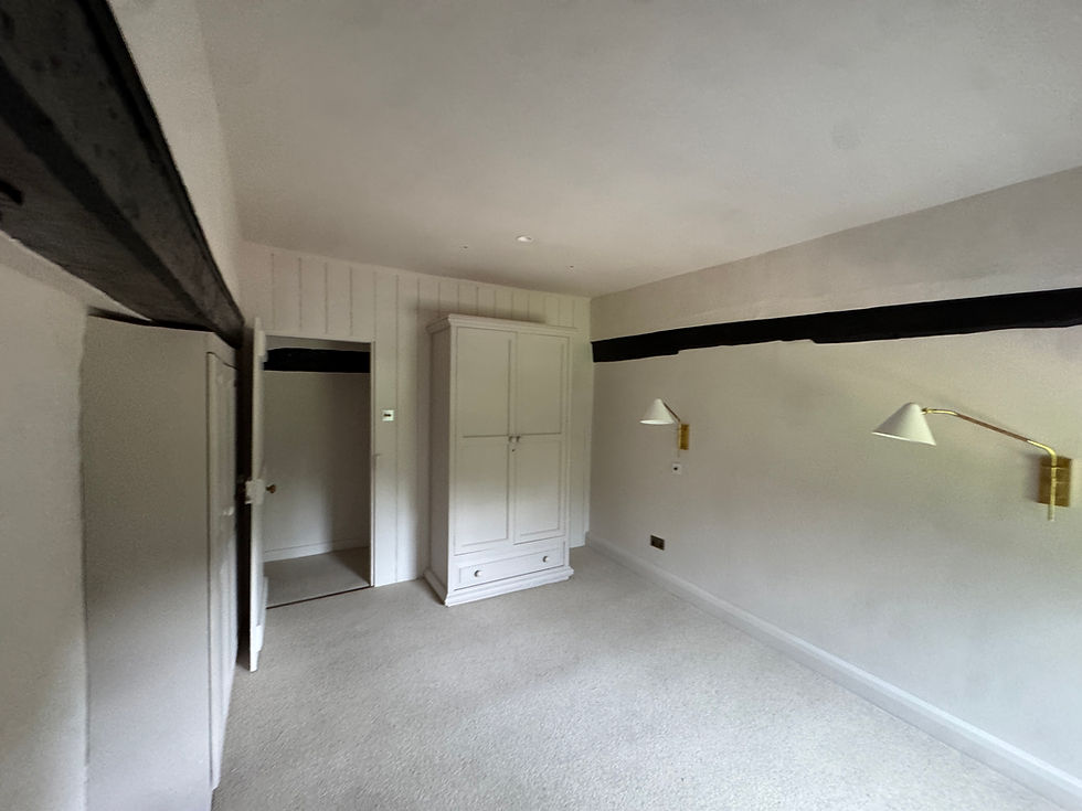 period painted bedroom