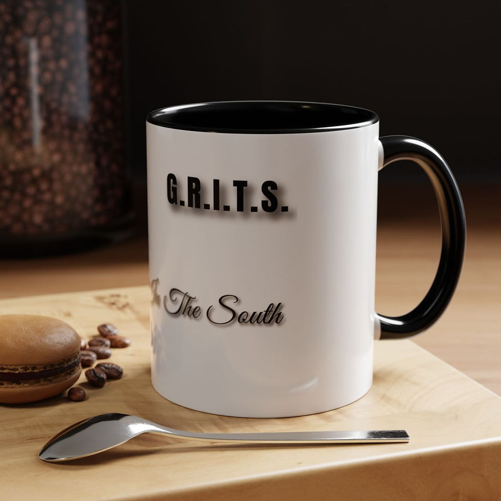 Thumbnail: GRITS Coffee Mug – Girls Raised In The South | 11oz Accent Ceramic Mug
