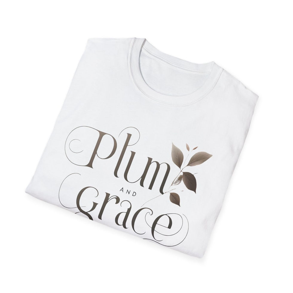 Thumbnail: Plum & Grace Softstyle Women T-Shirt | Ethically Made, Ultra-Soft Unisex Tee