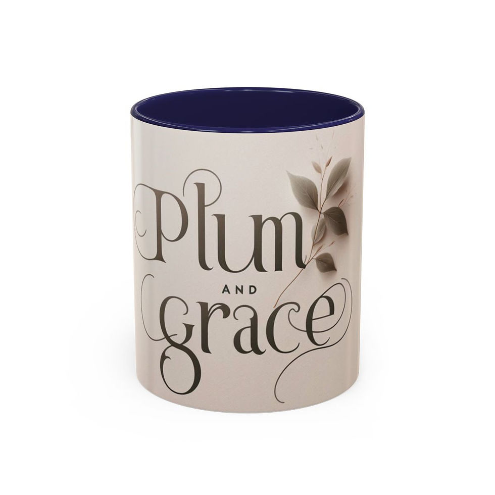 Thumbnail: Plum and Grace Accent Coffee Mug 11 ounces