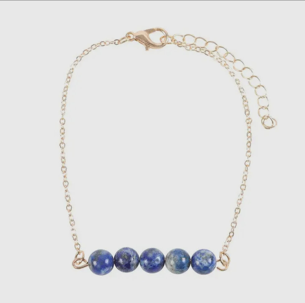 Thumbnail: Lapis Lazuli Crystal Chain Bracelet