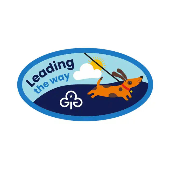 Leading the way woven badge 